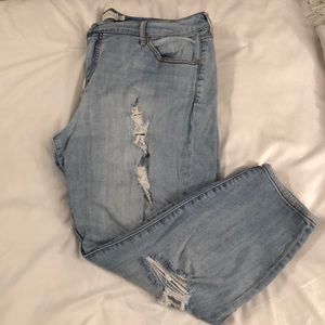 Torrid jeans denim distressed ankle size 20R